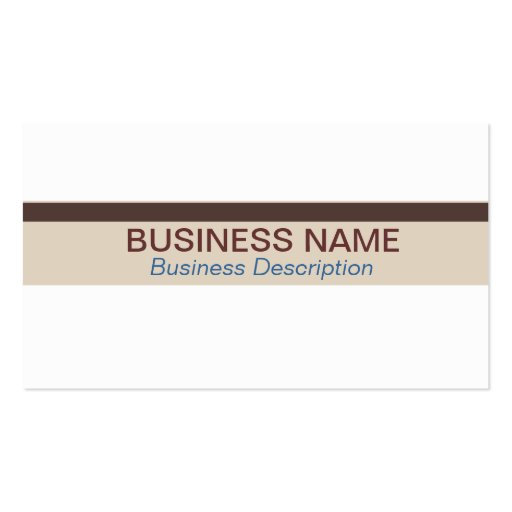 Professional Organizer Business Card (back side)