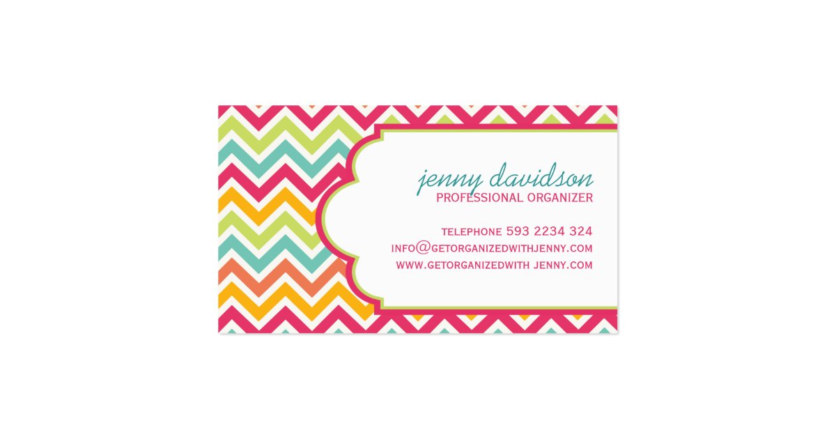 Professional Organizer Business Cards Zazzle