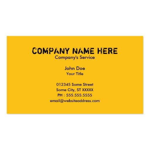 professional painter business card templates (back side)