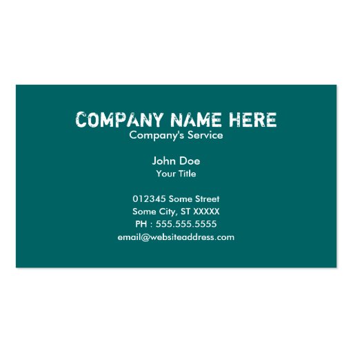 professional painter business cards (back side)