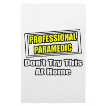 Professional Paramedic...Joke stationery