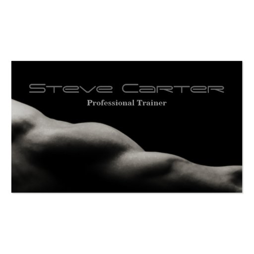 professional Personal Trainer / Bodybuilder Card Business Card (front side)