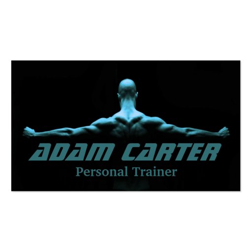 Professional Personal Trainer / Bodybuilder Card Business Card Template