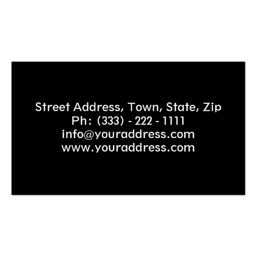 Professional Personal Trainer / Fitness Card Business Card Template (back side)