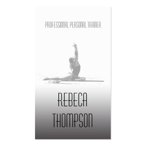 Professional Personal Trainer / Fitness Card Business Card (front side)