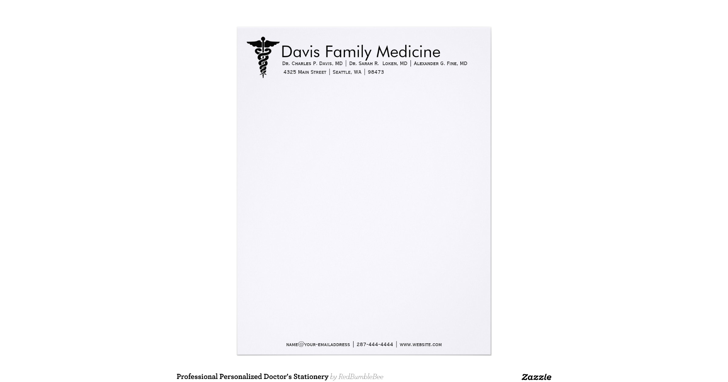 professional personalized doctors stationery letterhead professional personal stationery