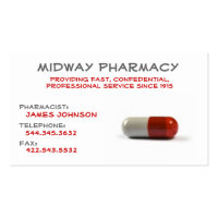 Professional Pharmacy business card