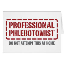Professional Phlebotomist Cards