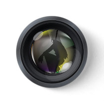 Professional photo lens pinback buttons