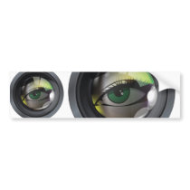 Professional photo lens illustration bumper stickers