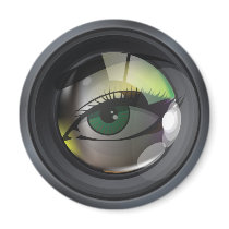 Professional photo lens illustration refrigerator magnets