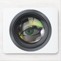 Professional photo lens illustration mouse pad