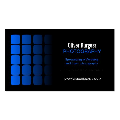 Professional Photographer Business Cards (front side)