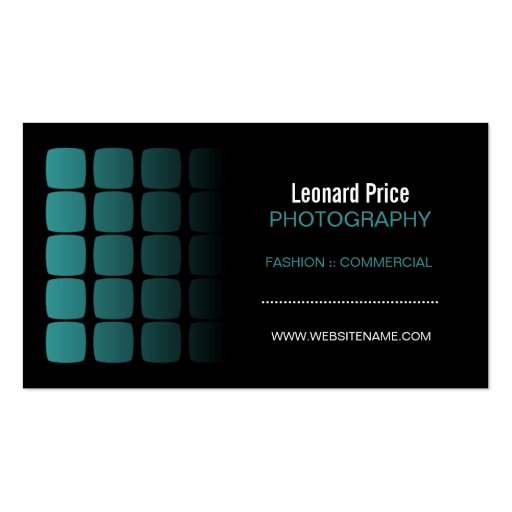 Professional Photographer Business Cards (front side)