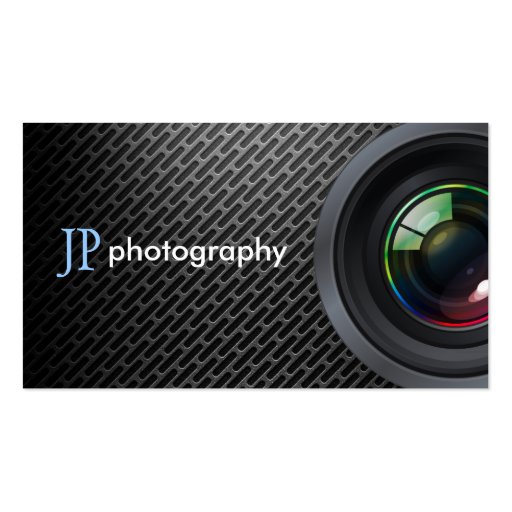 Professional Photographer Camera Lens Business Card Templates
