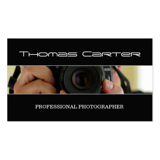 Professional Photographer / Photo Business Card (front side)