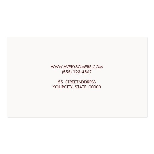 Professional Photographer Photo Insert Photography Business Card Template (back side)