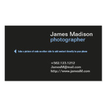 Professional Photography Business Card w/ QR Code