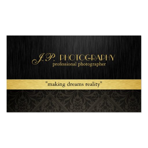 Professional Photography Business cards (front side)