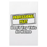 Professional Pilot...Don't Try This At Home Custom Stationery