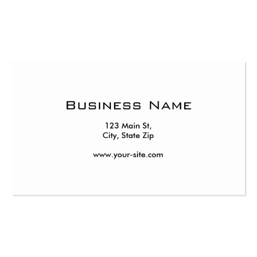 Professional Plain Elegant Blue Modern Computer Business Cards (back side)