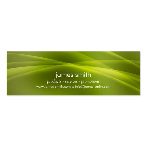 Professional Price Tag Modern Abstract Green Business Card Templates (back side)