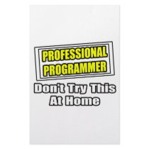 Professional Programmer...Joke stationery