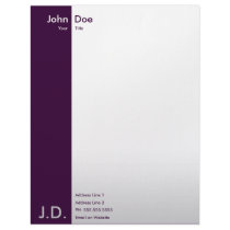 professional purples letterhead
