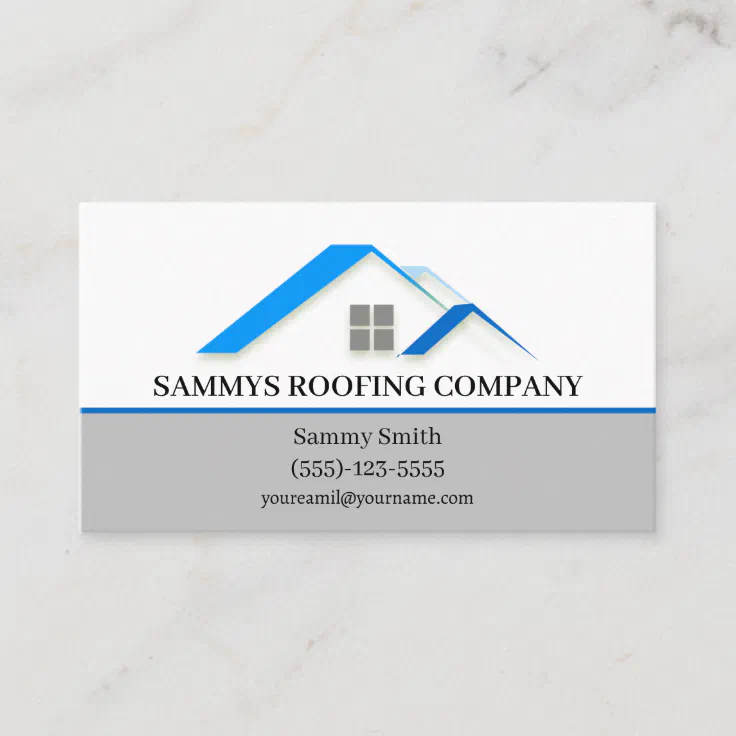 Professional Roofing Roofer Contractor Business Card Zazzle