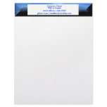Professional Royal Blue Business Stationary Custom Letterhead