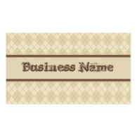 Professional Rustic Argyle Business Card