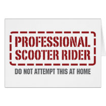Professional Scooter Rider Card