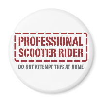 Professional Scooter Rider Magnet