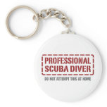 Professional Scuba Diver Keychains