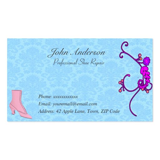 Professional Shoe Repair Business Card Template Zazzle