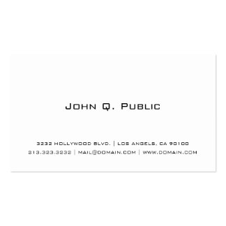 Professional Simple White Business Card