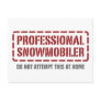 Professional Snowmobiler Postcard