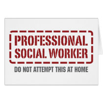 Professional Social Worker Greeting Card