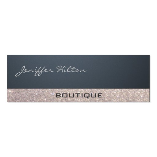 Professional sophisticated luxury glittery trendy business card templates (front side)