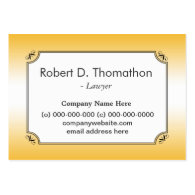 Professional sunlight  yellow  profile card business card