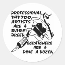 Professional Tattoo Artists Are A Rare Breed Sticker
