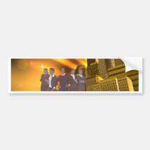 Professional team city illustration bumper sticker