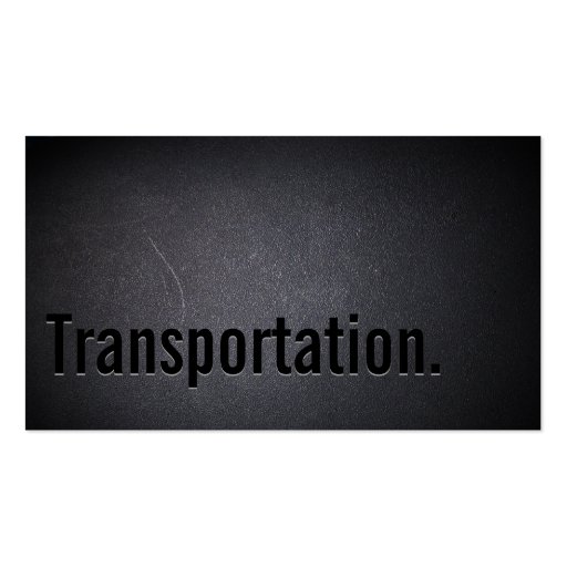 Professional Transportation Broker Business Card (front side)