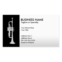 professional trumpet business card