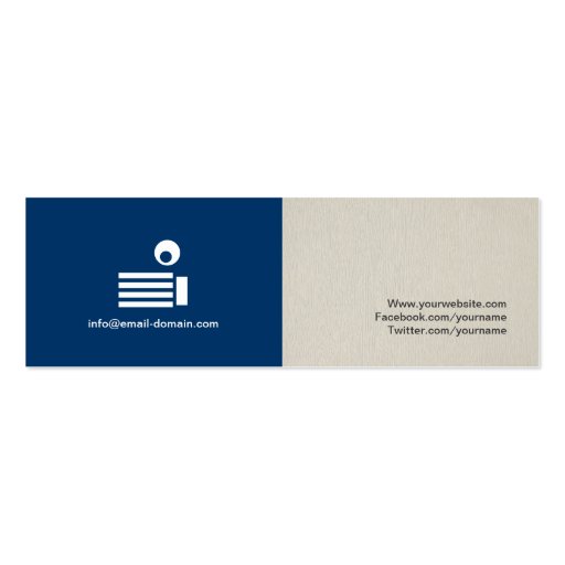 Professional Typist - Simple Elegant Stylish Business Card (back side)