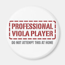 Professional Viola Player Fridge Magnet