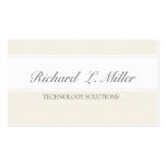 Professionals Friendly Cream Elegant Business Cards
