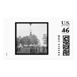 Professor Lowe's Balloon Battle View 1862 postage