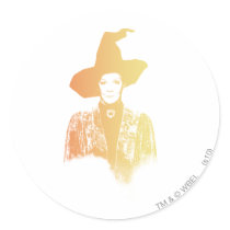 Professor Minerva McGonagall Round Stickers
