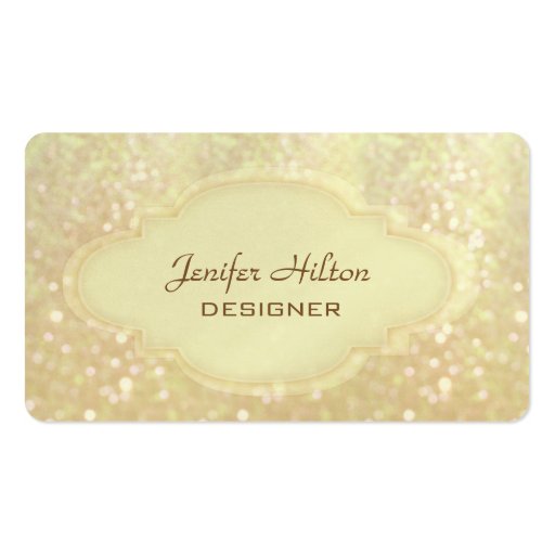 Proffesional elegant glitter bokeh business card templates (front side)